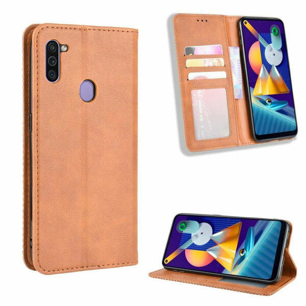 

Чехол Deexe Retro Style для Samsung Galaxy A11 (A115) - Brown