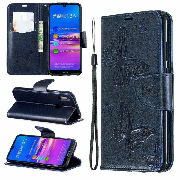 

Чехол UniCase Butterfly Pattern для Huawei Honor 8A / Honor 8A Prime / Y6s 2019 - Dark Blue