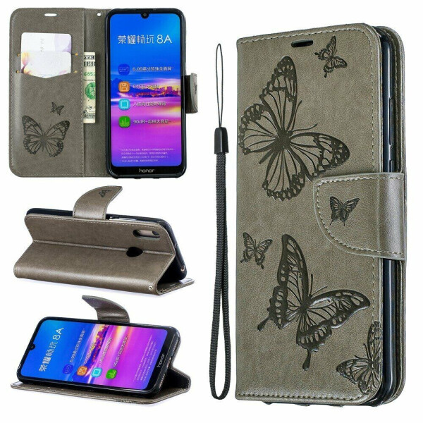 

Чехол UniCase Butterfly Pattern для Huawei Honor 8A / Honor 8A Prime / Y6s 2019 - Grey