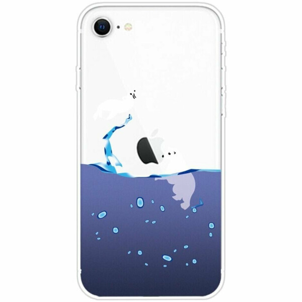 

Силиконовый (TPU) чехол Deexe Pretty Glossy для Apple iPhone SE 2 (2020) / iPhone 8 / iPhone 7 - Polar Bear