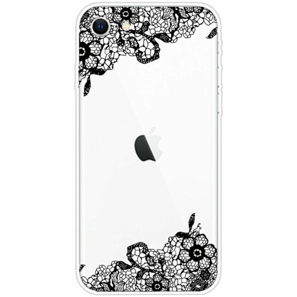 

Силиконовый (TPU) чехол Deexe Pretty Glossy для Apple iPhone SE 2 (2020) / iPhone 8 / iPhone 7 - Lace Flower