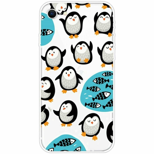 

Силиконовый (TPU) чехол Deexe Pretty Glossy для Apple iPhone SE 2 (2020) / iPhone 8 / iPhone 7 - Little Penguin