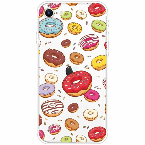 

Силиконовый (TPU) чехол Deexe Pretty Glossy для Apple iPhone SE 2 (2020) / iPhone 8 / iPhone 7 - Donuts