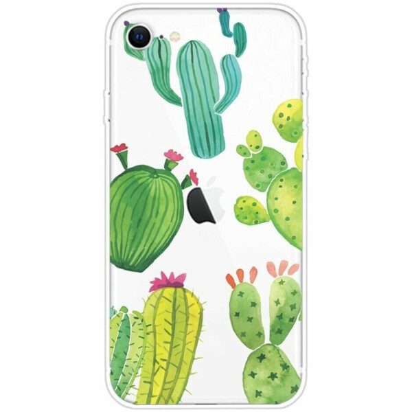 

Силиконовый (TPU) чехол Deexe Pretty Glossy для Apple iPhone SE 2 (2020) / iPhone 8 / iPhone 7 - Cactus