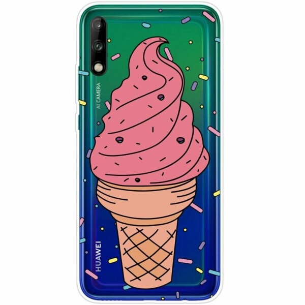 

Силиконовый (TPU) чехол Deexe Pretty Glossy для Huawei P40 Lite E - Ice Cream