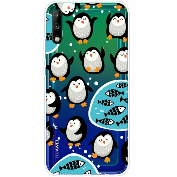 

Силиконовый (TPU) чехол Deexe Pretty Glossy для Huawei P40 Lite E - Little Penguin