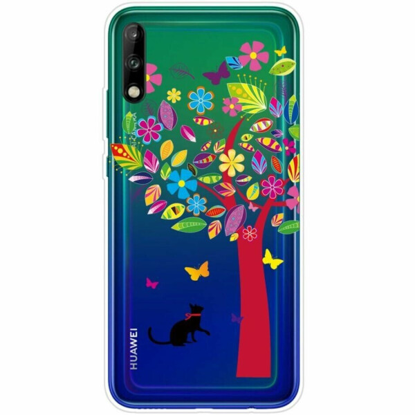 

Силиконовый (TPU) чехол Deexe Pretty Glossy для Huawei P40 Lite E - Colorful Tree