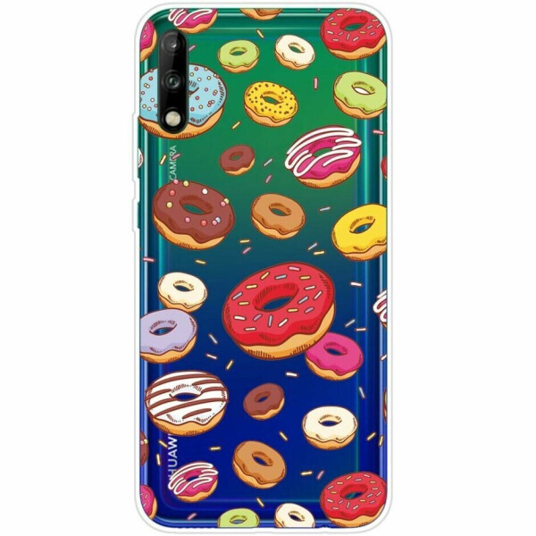 

Силиконовый (TPU) чехол Deexe Pretty Glossy для Huawei P40 Lite E - Donuts