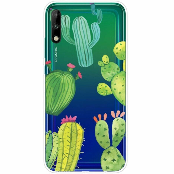 

Силиконовый (TPU) чехол Deexe Pretty Glossy для Huawei P40 Lite E - Cactus