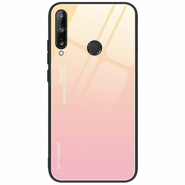 

Защитный чехол Deexe Gradient Color для Huawei P40 Lite E - Gold / Pink