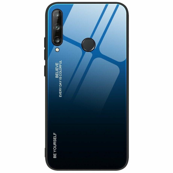 

Защитный чехол Deexe Gradient Color для Huawei P40 Lite E - Black / Blue