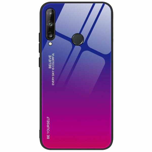 

Защитный чехол Deexe Gradient Color для Huawei P40 Lite E - Dark Blue / Rose