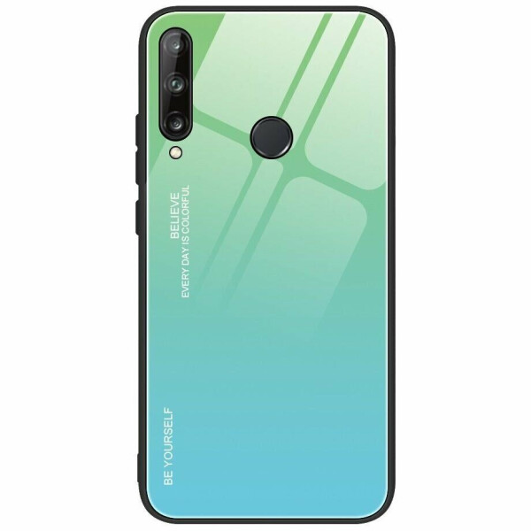 

Защитный чехол Deexe Gradient Color для Huawei P40 Lite E - Cyan / Blue