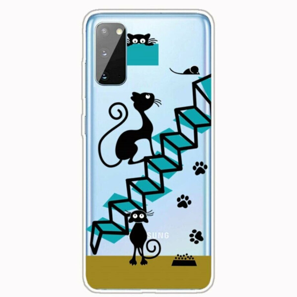 

Силиконовый (TPU) чехол Deexe Pretty Glossy для Samsung Galaxy A41 (A415) - Stairs