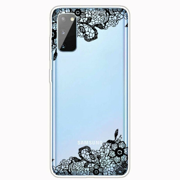 

Силиконовый (TPU) чехол Deexe Pretty Glossy для Samsung Galaxy A41 (A415) - Lace Flower