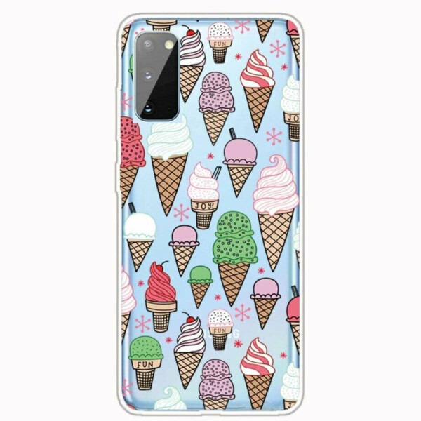 

Силиконовый (TPU) чехол Deexe Pretty Glossy для Samsung Galaxy A41 (A415) - Colorful Ice Cream