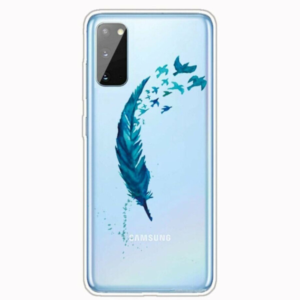 

Силиконовый (TPU) чехол Deexe Pretty Glossy для Samsung Galaxy A41 (A415) - Feather