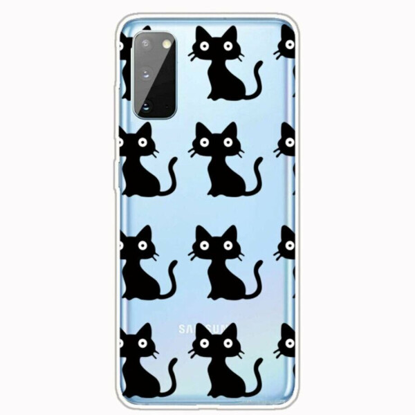 

Силиконовый (TPU) чехол Deexe Pretty Glossy для Samsung Galaxy A41 (A415) - Black Cat