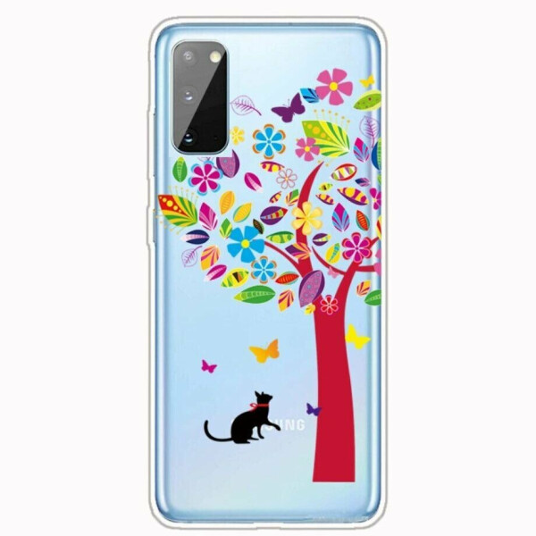 

Силиконовый (TPU) чехол Deexe Pretty Glossy для Samsung Galaxy A41 (A415) - Colorful Tree