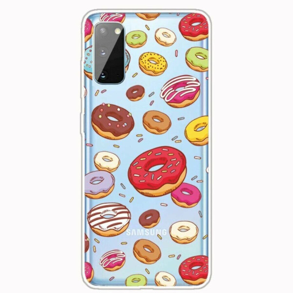

Силиконовый (TPU) чехол Deexe Pretty Glossy для Samsung Galaxy A41 (A415) - Donuts