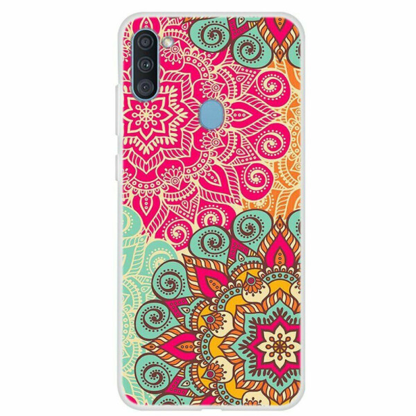 

Силиконовый (TPU) чехол Deexe Life Style для Samsung Galaxy A11 (A115) - Colorized Flower