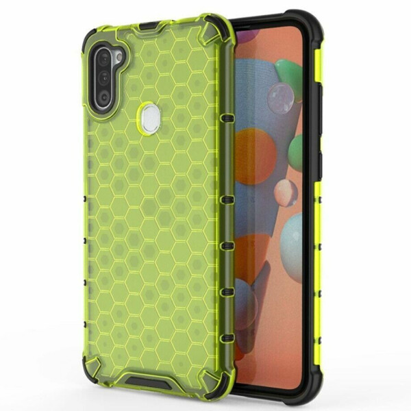 

Защитный чехол Deexe Honeycomb Series для Samsung Galaxy A11 (A115) - Green