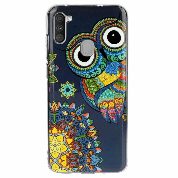 

Силиконовый (TPU) чехол Deexe LumiCase для Samsung Galaxy A11 (A115) - Owl Pattern