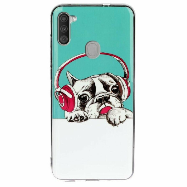 

Силиконовый (TPU) чехол Deexe LumiCase для Samsung Galaxy A11 (A115) - Dog