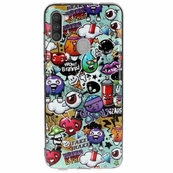 

Силиконовый (TPU) чехол Deexe LumiCase для Samsung Galaxy A11 (A115) - Cartoon Pattern