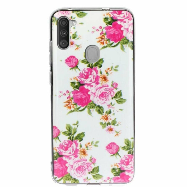 

Силиконовый (TPU) чехол Deexe LumiCase для Samsung Galaxy A11 (A115) - Vivid Flowers