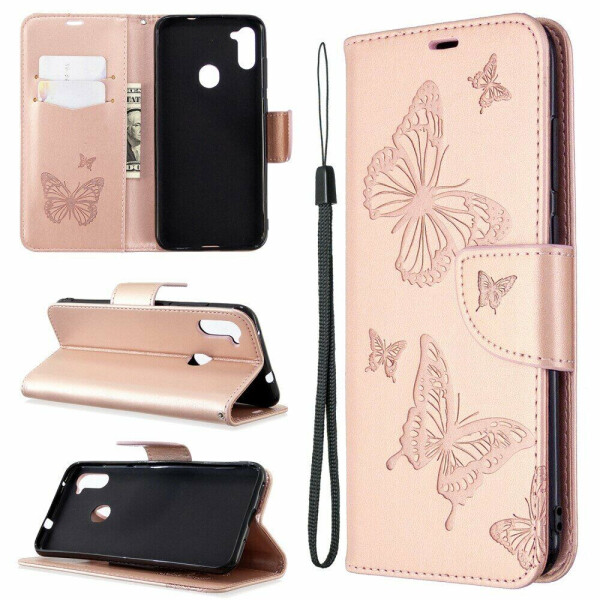 

Чехол UniCase Butterfly Pattern для Samsung Galaxy A11 (A115) / Galaxy M11 (M115) - Rose Gold