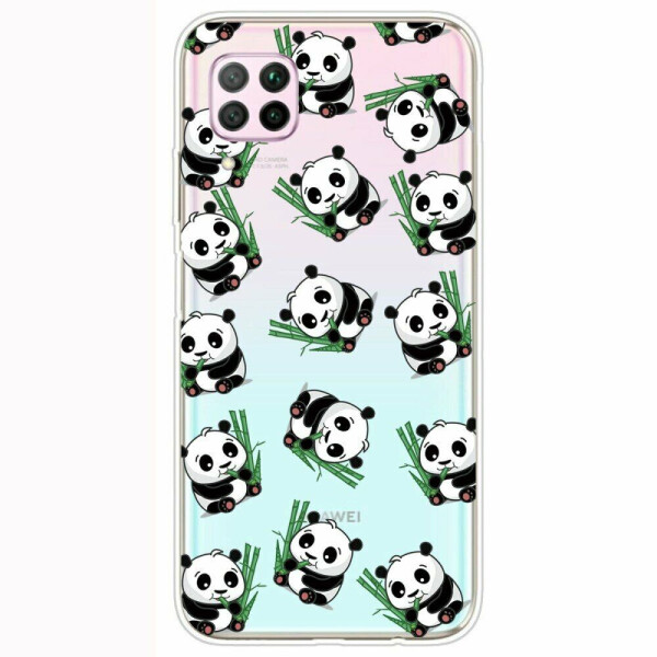 

Силиконовый (TPU) чехол Deexe Pretty Glossy для Huawei P40 Lite - Cute Pandas