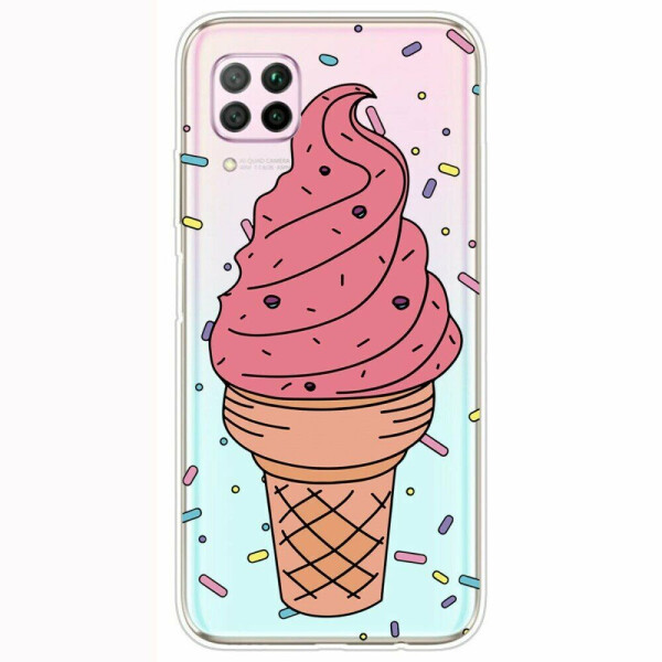 

Силиконовый (TPU) чехол Deexe Pretty Glossy для Huawei P40 Lite - Ice Cream