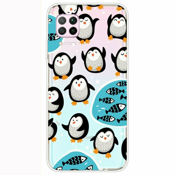 

Силиконовый (TPU) чехол Deexe Pretty Glossy для Huawei P40 Lite - Little Penguin