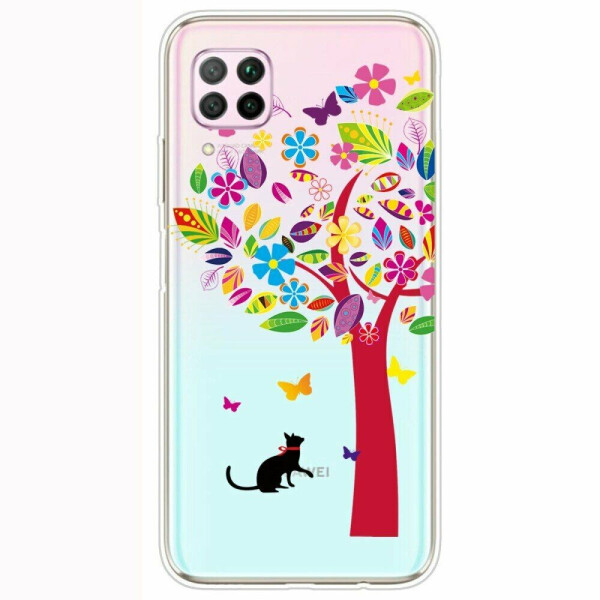 

Силиконовый (TPU) чехол Deexe Pretty Glossy для Huawei P40 Lite - Colorful Tree