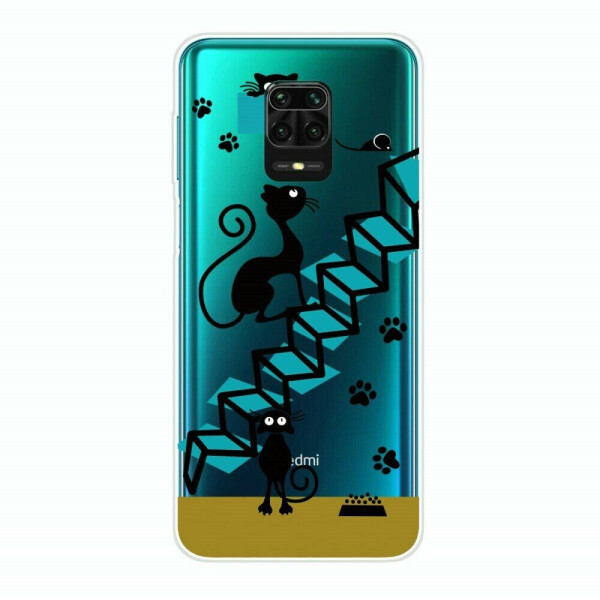 

Силиконовый (TPU) чехол Deexe Pretty Glossy для Xiaomi Redmi Note 9 Pro / Note 9 Pro Max / Note 9s - Cat Footprint