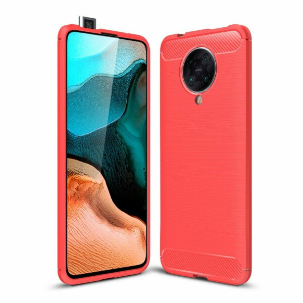

Защитный чехол UniCase Carbon для Xiaomi Poco F2 Pro / Redmi K30 Pro - Red