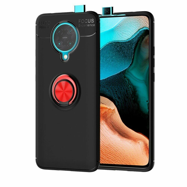 

Защитный чехол UniCase Magnetic Ring для Xiaomi Poco F2 Pro / Redmi K30 Pro - Black / Red