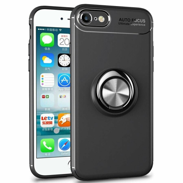 

Защитный чехол UniCase Magnetic Ring для Apple iPhone SE 2 (2020) / iPhone 8 / iPhone 7 - Black / Grey