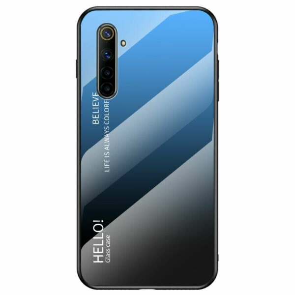 

Защитный чехол Deexe Gradient Color для Realme 6 - Black / Blue