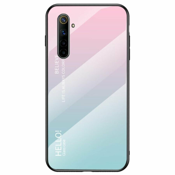 

Защитный чехол Deexe Gradient Color для Realme 6 - Pink / Cyan