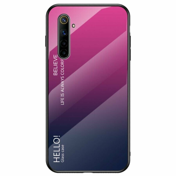 

Защитный чехол Deexe Gradient Color для Realme 6 - Rose / Purple