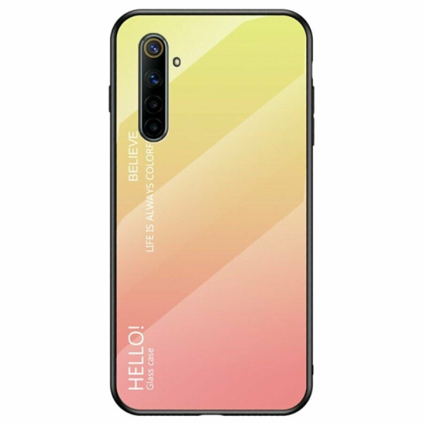 

Защитный чехол Deexe Gradient Color для Realme 6 - Yellow / Pink