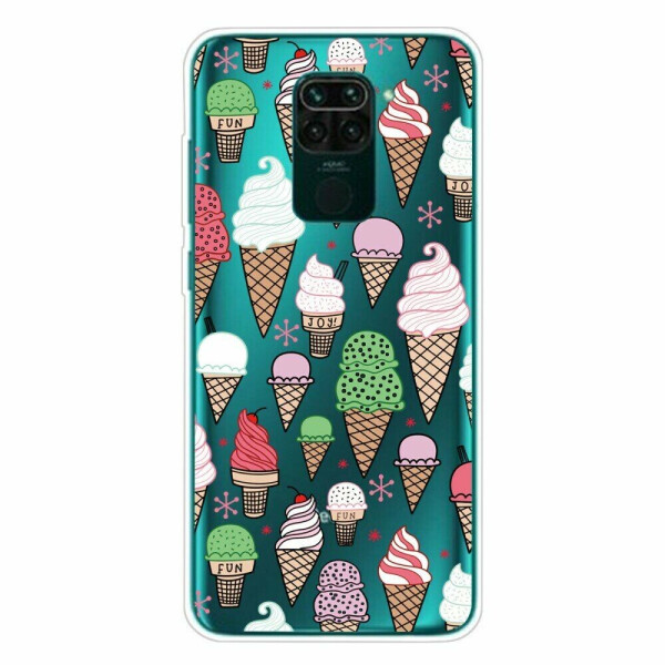 

Силиконовый (TPU) чехол Deexe Pretty Glossy для Xiaomi Redmi Note 9 - Ice Cream