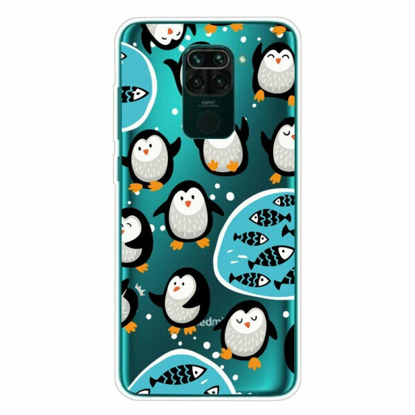 

Силиконовый (TPU) чехол Deexe Pretty Glossy для Xiaomi Redmi Note 9 - Penguin