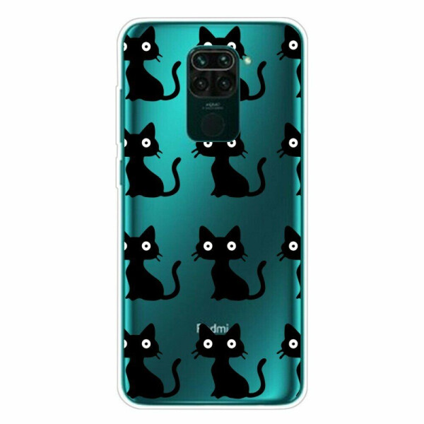 

Силиконовый (TPU) чехол Deexe Pretty Glossy для Xiaomi Redmi Note 9 - Cats