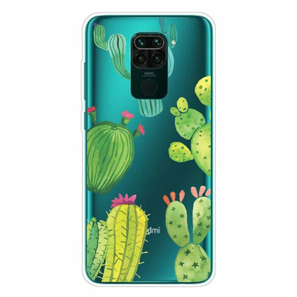 

Силиконовый (TPU) чехол Deexe Pretty Glossy для Xiaomi Redmi Note 9 - Cactus