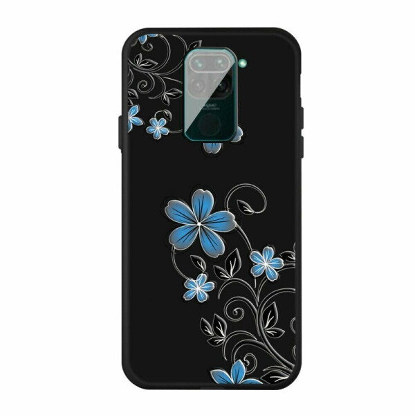 

Силиконовый (TPU) чехол Deexe Life Style для Xiaomi Redmi Note 9 - Blue Flowers