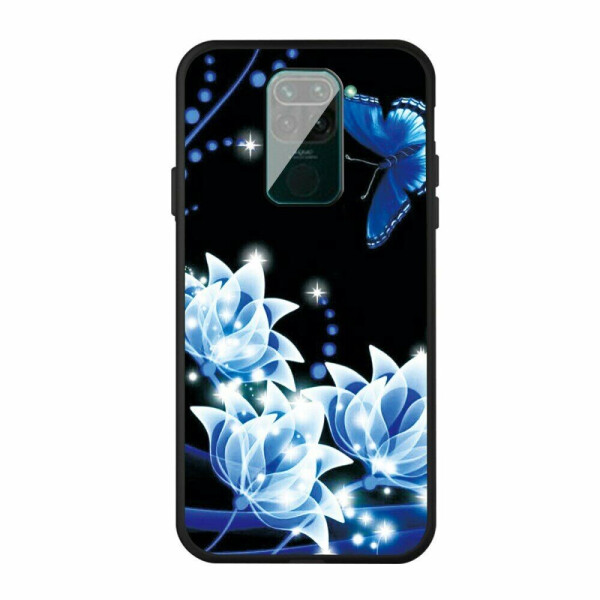 

Силиконовый (TPU) чехол Deexe Life Style для Xiaomi Redmi Note 9 - White Flower