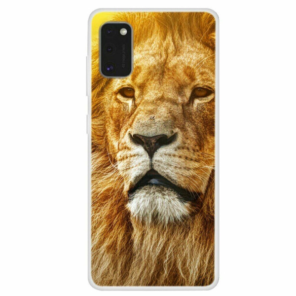 

Силиконовый (TPU) чехол Deexe Life Style для Samsung Galaxy A41 (A415) - Lion